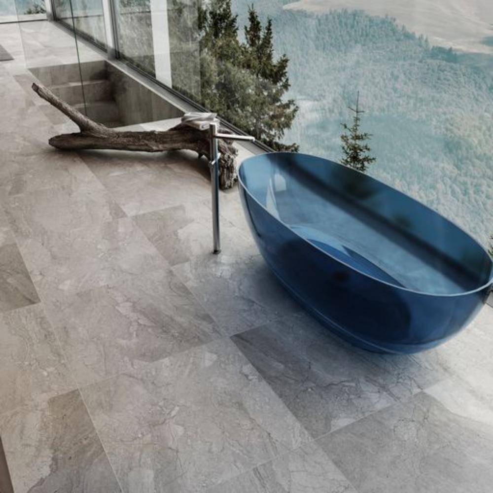 Transparent Noto Oval shape freestanding bathtub with Non-Overflow (1500/1700mm)