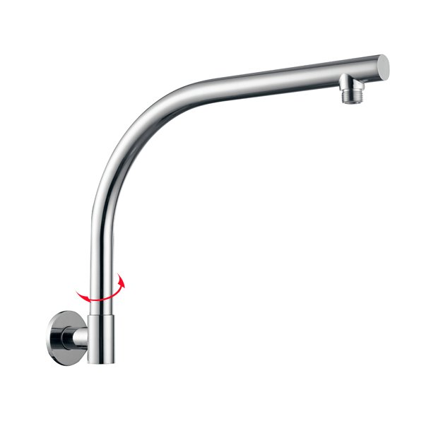 Blaze Round Swivel Gooseneck Shower Arm - Chrome