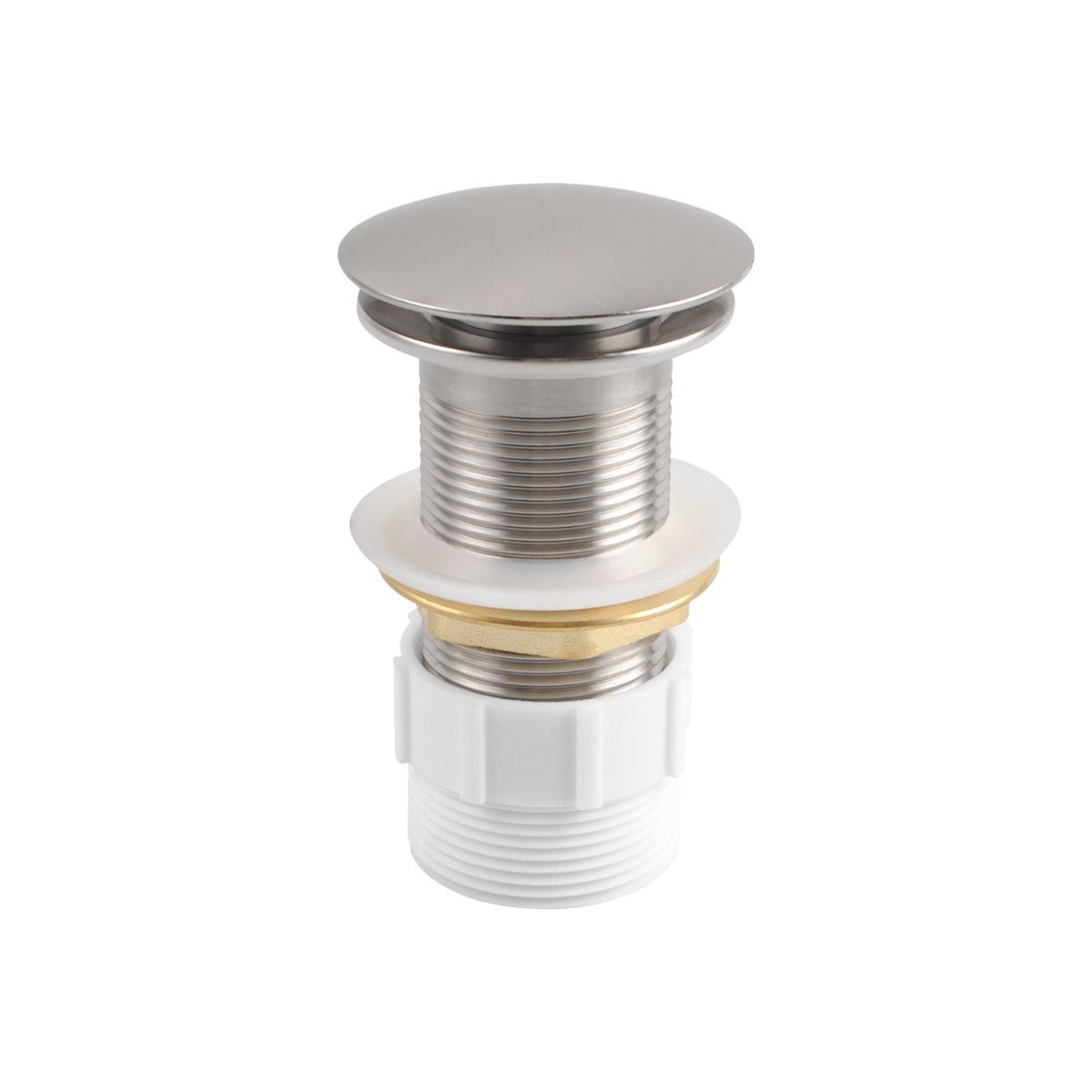Pop Up Waste With Non Overflow - Brushed Nickel