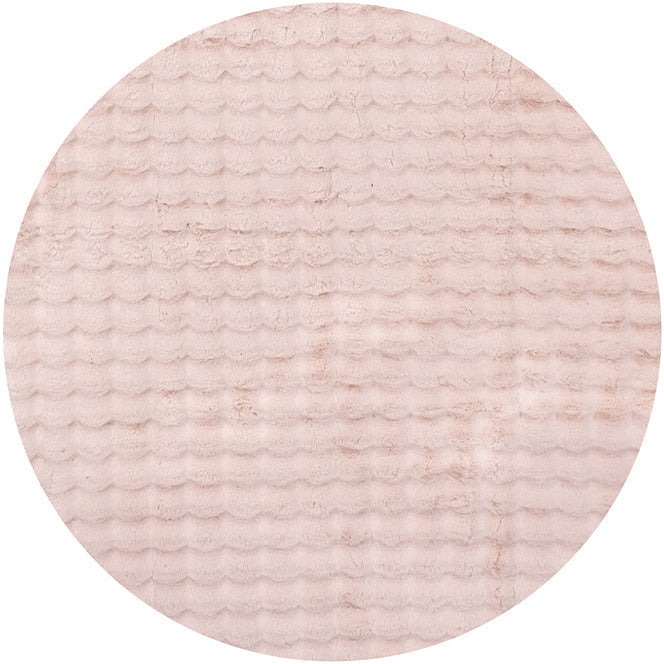Bubble Blush Round - Machine Washable Rug