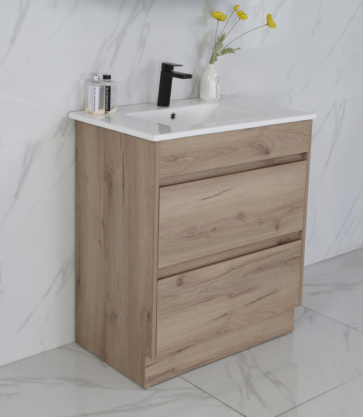 MAX MDF Freestanding Vanity Max Oak (All Sizes)