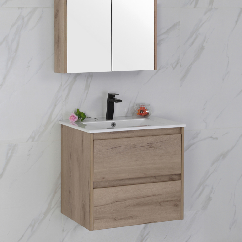 MAX MDF Wall Hung Vanity Max Oak (All Sizes)