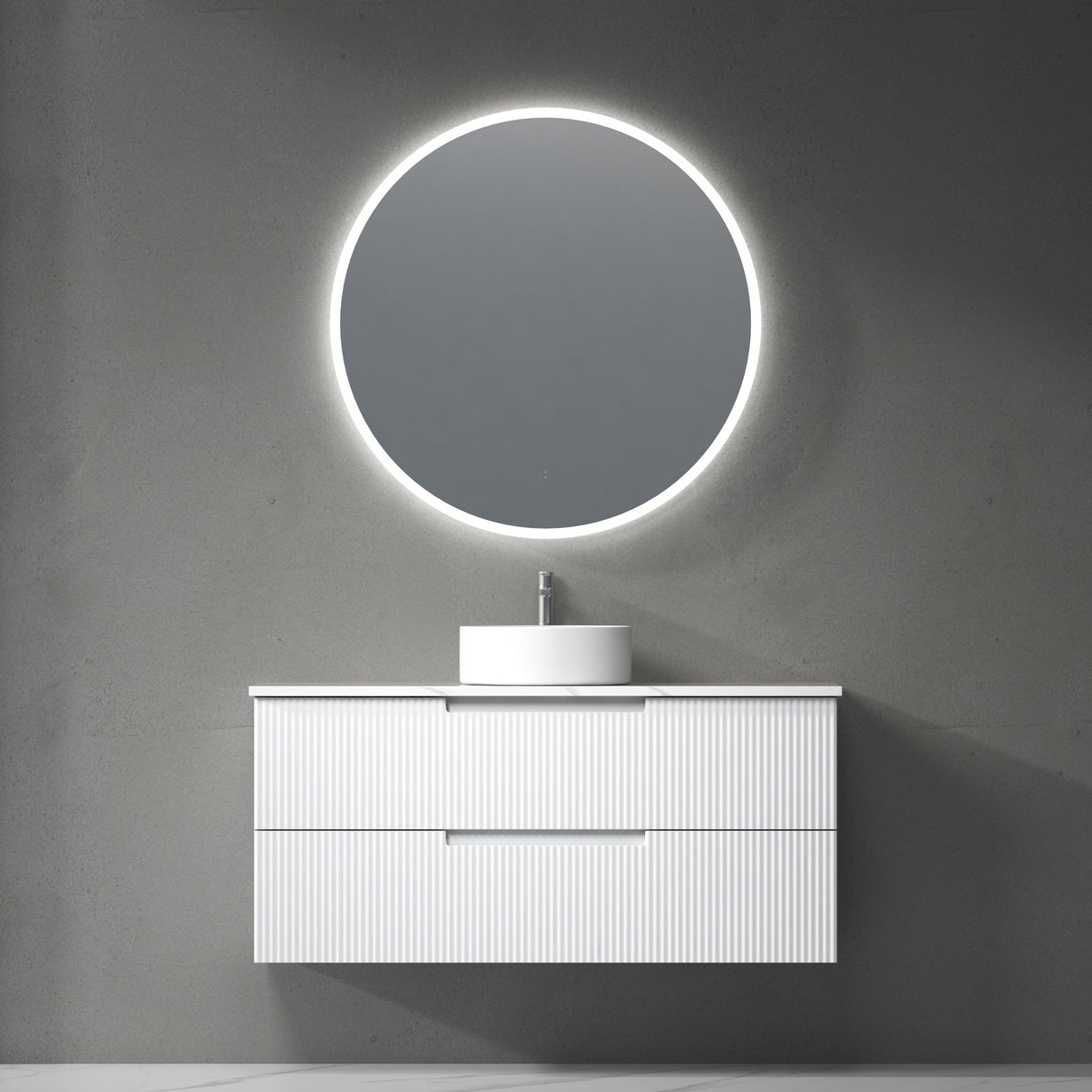 VERONA MARKII Wall Hung Vanity Matte White (All Sizes)