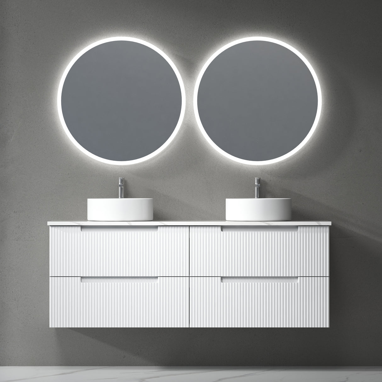 VERONA MARKII Wall Hung Vanity Matte White (All Sizes)