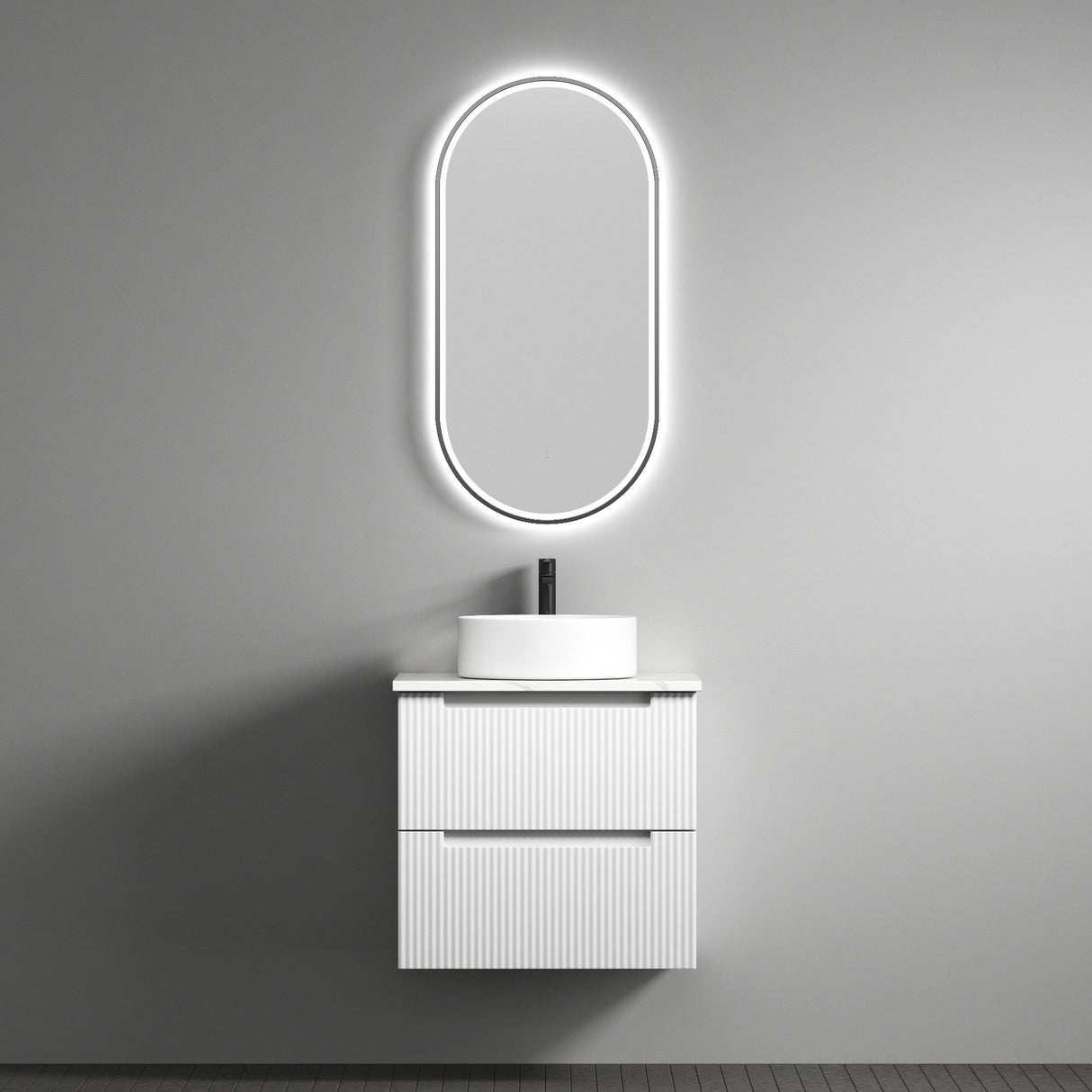 VERONA MARKII Wall Hung Vanity Matte White (All Sizes)