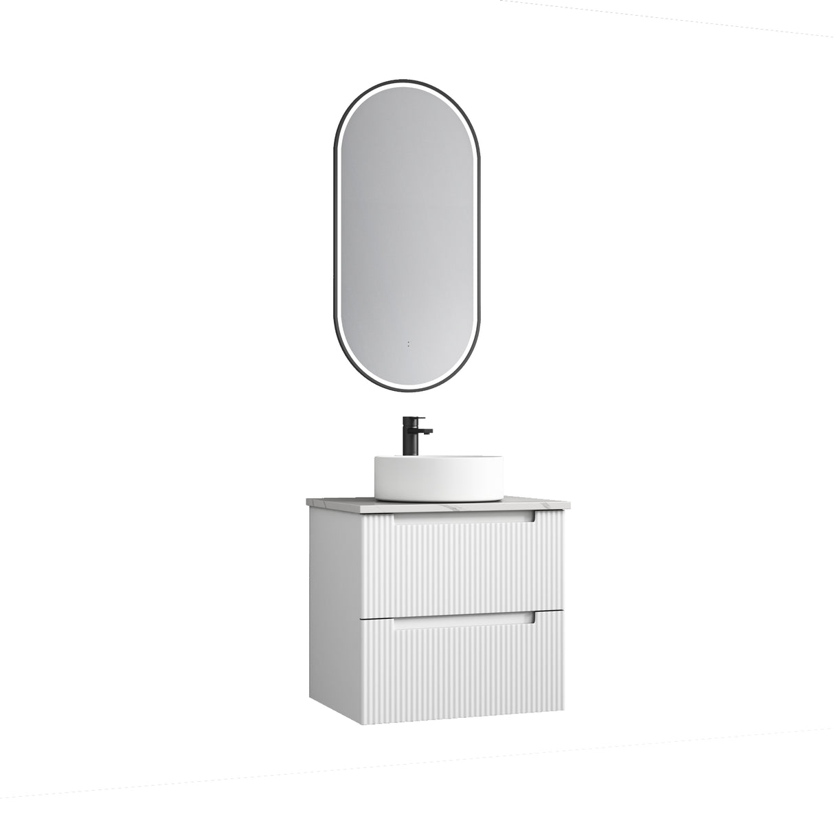 VERONA MARKII Wall Hung Vanity Matte White (All Sizes)