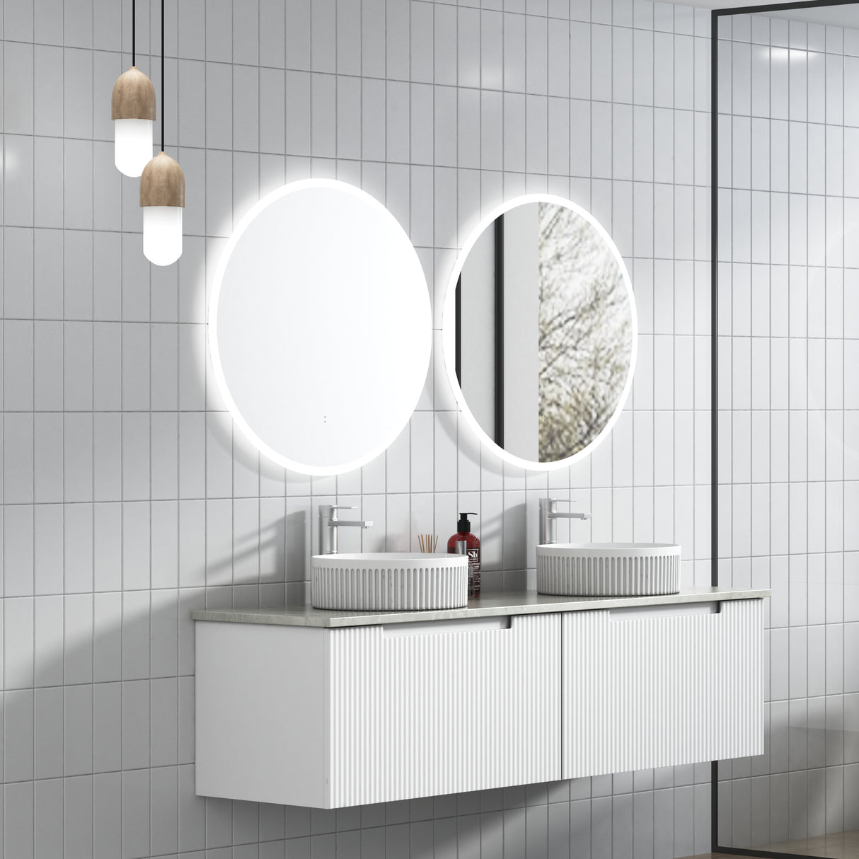 PERLA Mark II Wall Hung Vanity Matte White (All Sizes)