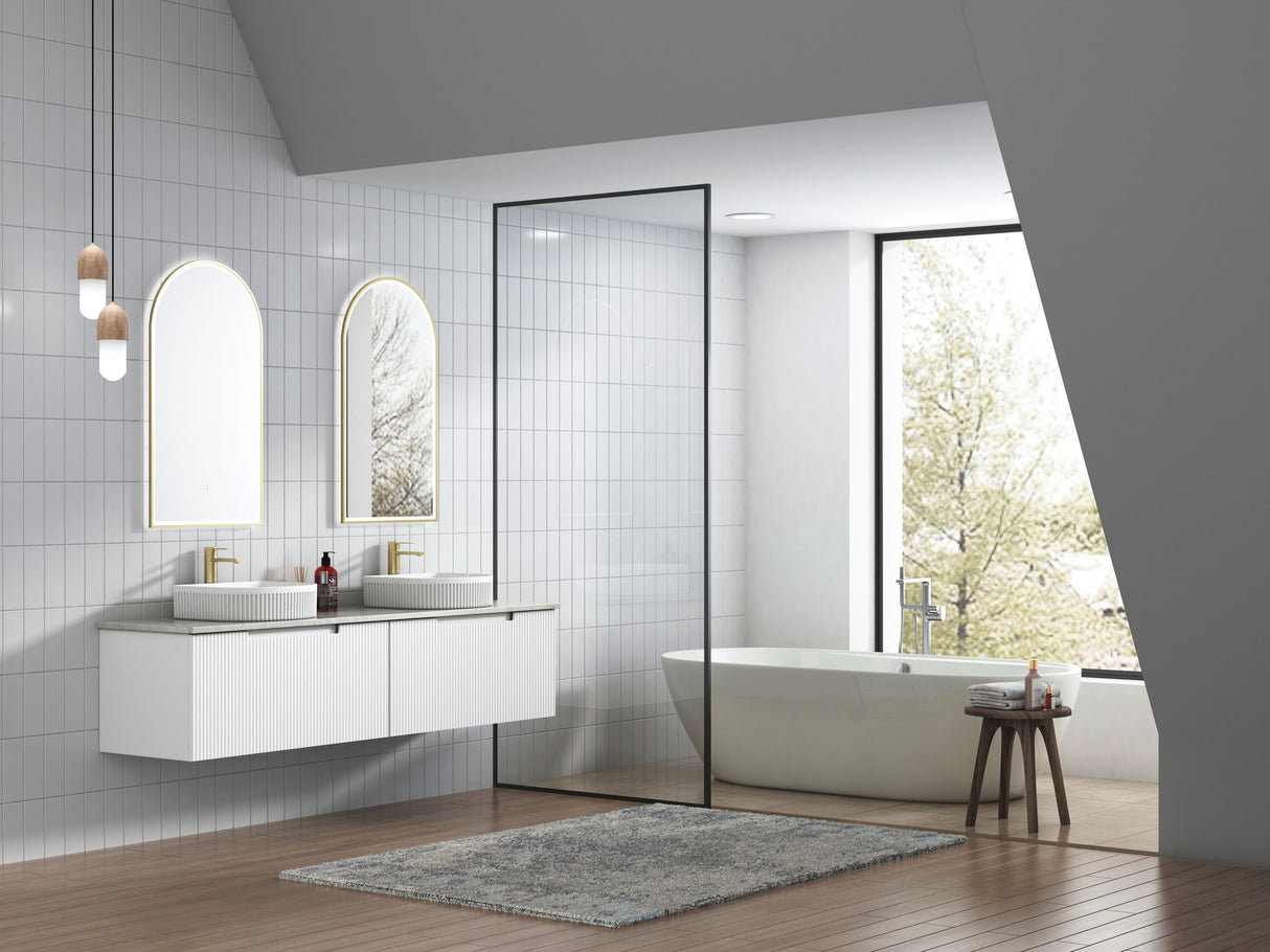 PERLA Mark II Wall Hung Vanity Matte White (All Sizes)