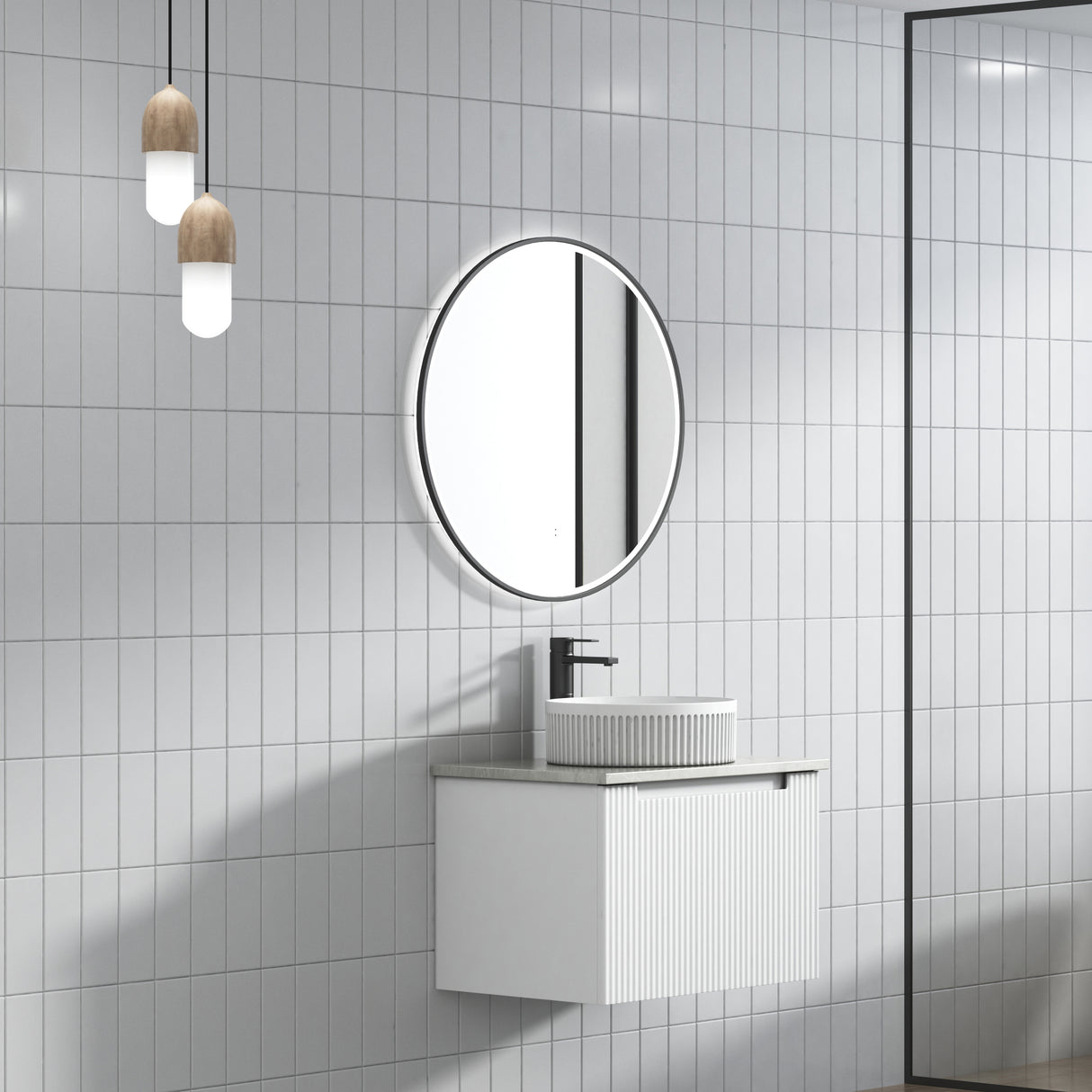 PERLA Mark II Wall Hung Vanity Matte White (All Sizes)