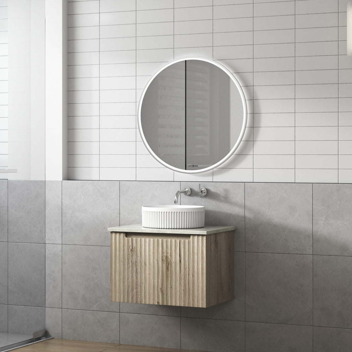 CALDER Wall Hung Vanity Tuscana Oak (All Sizes)