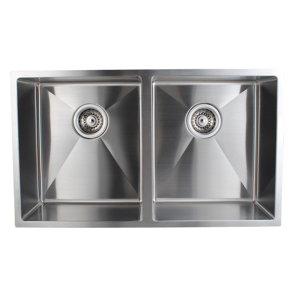 Double Bowl Handmade 304 Stainless Steel Sink 770x450mm