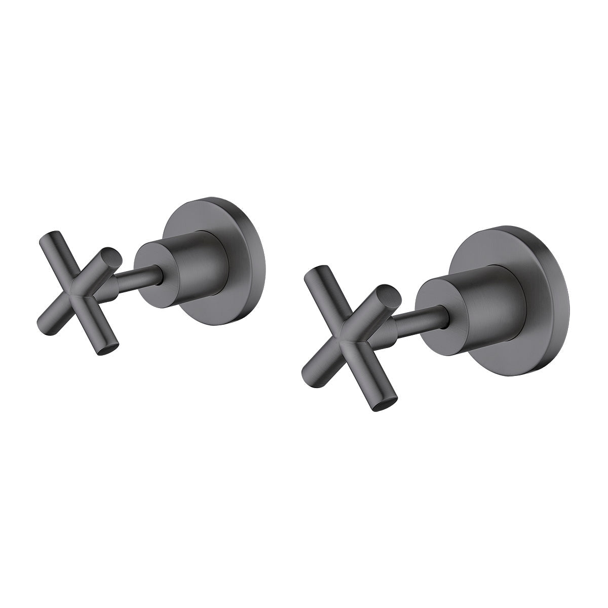 Cross Wall Top Assemblies (Brushed Gun Metal)