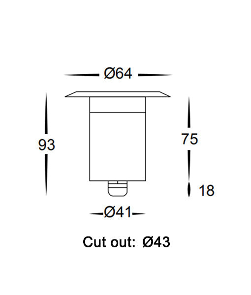 DECK: LED 3W Recessed Deck Lights IP67 (Cut out: ???43mm)