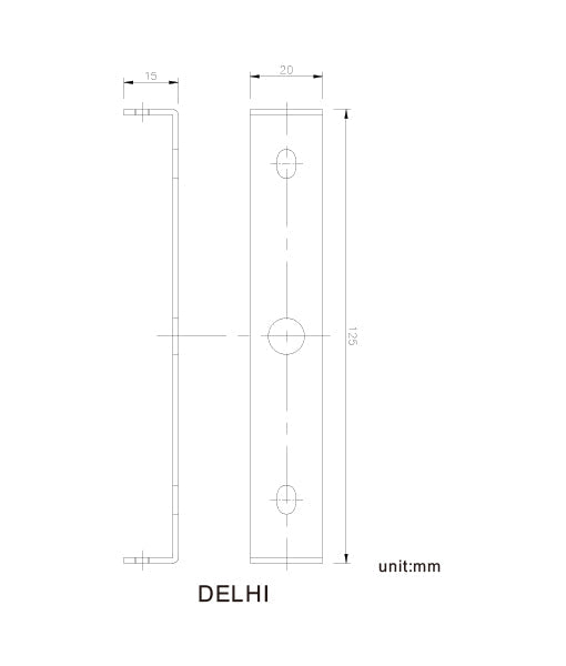 DELHI: LED Interior Sand White Angled Up/Down Wall Light
