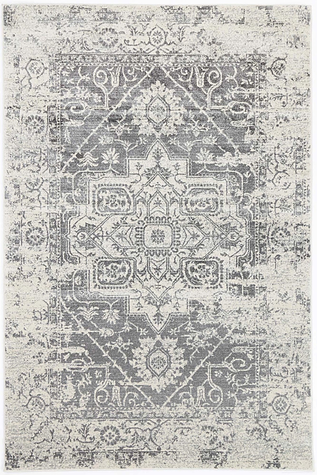 Exquisite Audrey Ivory & Grey Rug