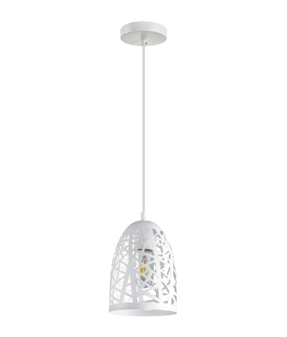 ESCAMA: Interior Iron Cage Ellipse Pendant Lights