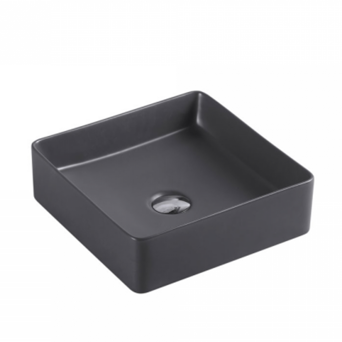 ETNA Square Counter Top Basin Nero Grey 360mm
