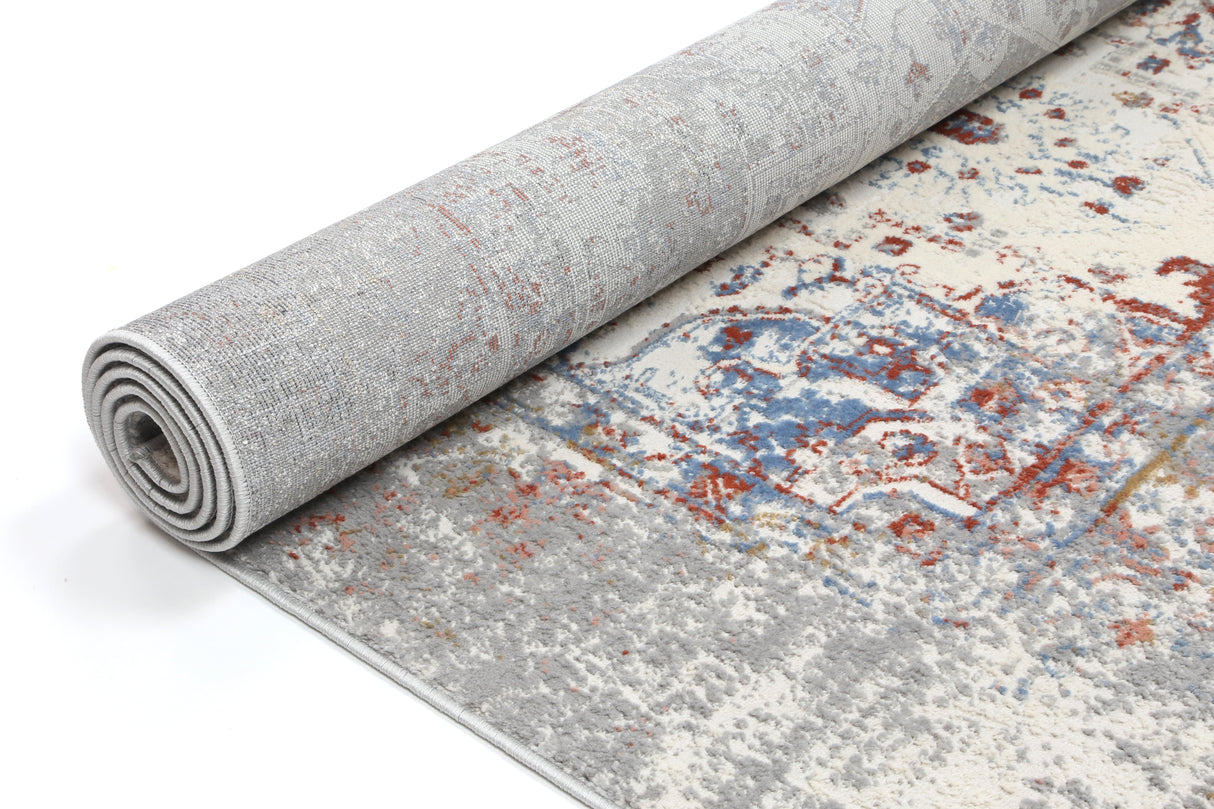 Amelia Grey Multi Contemporary Rug