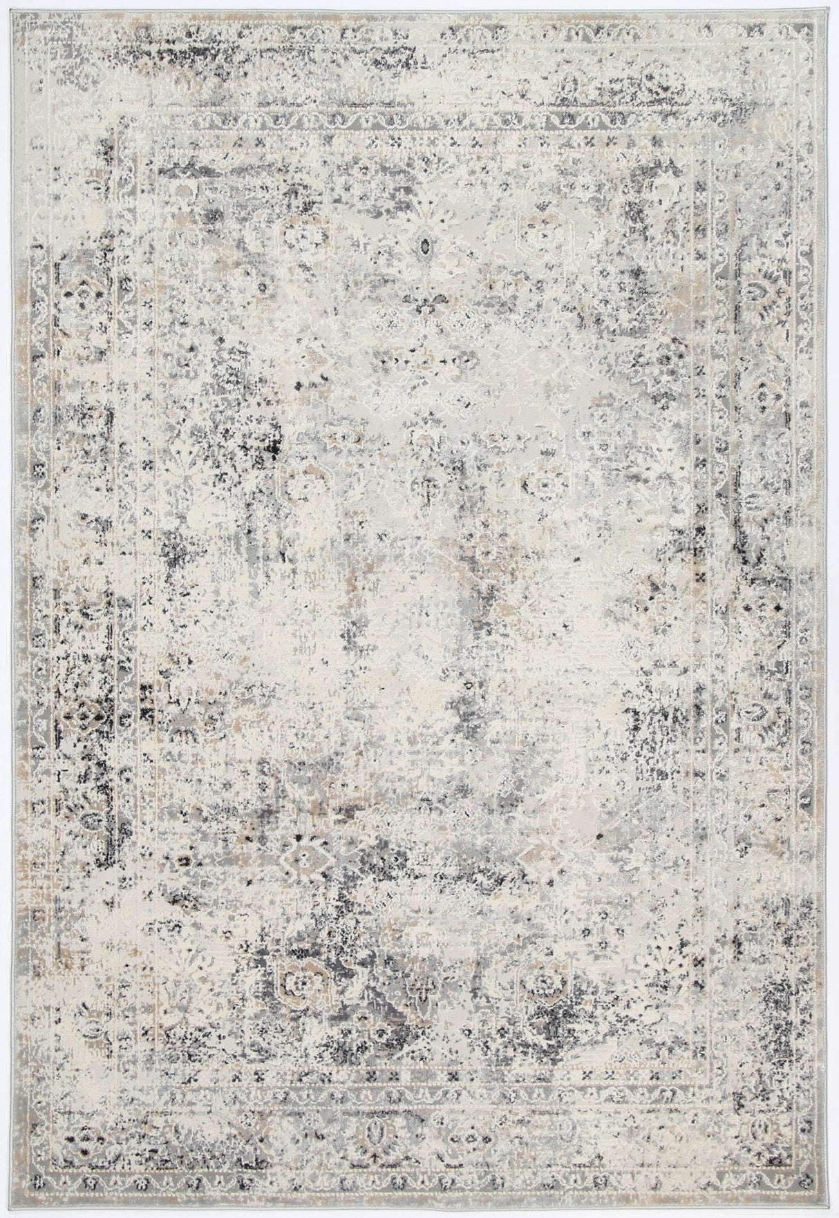 Amelia Beige Grey Contemporary Rug