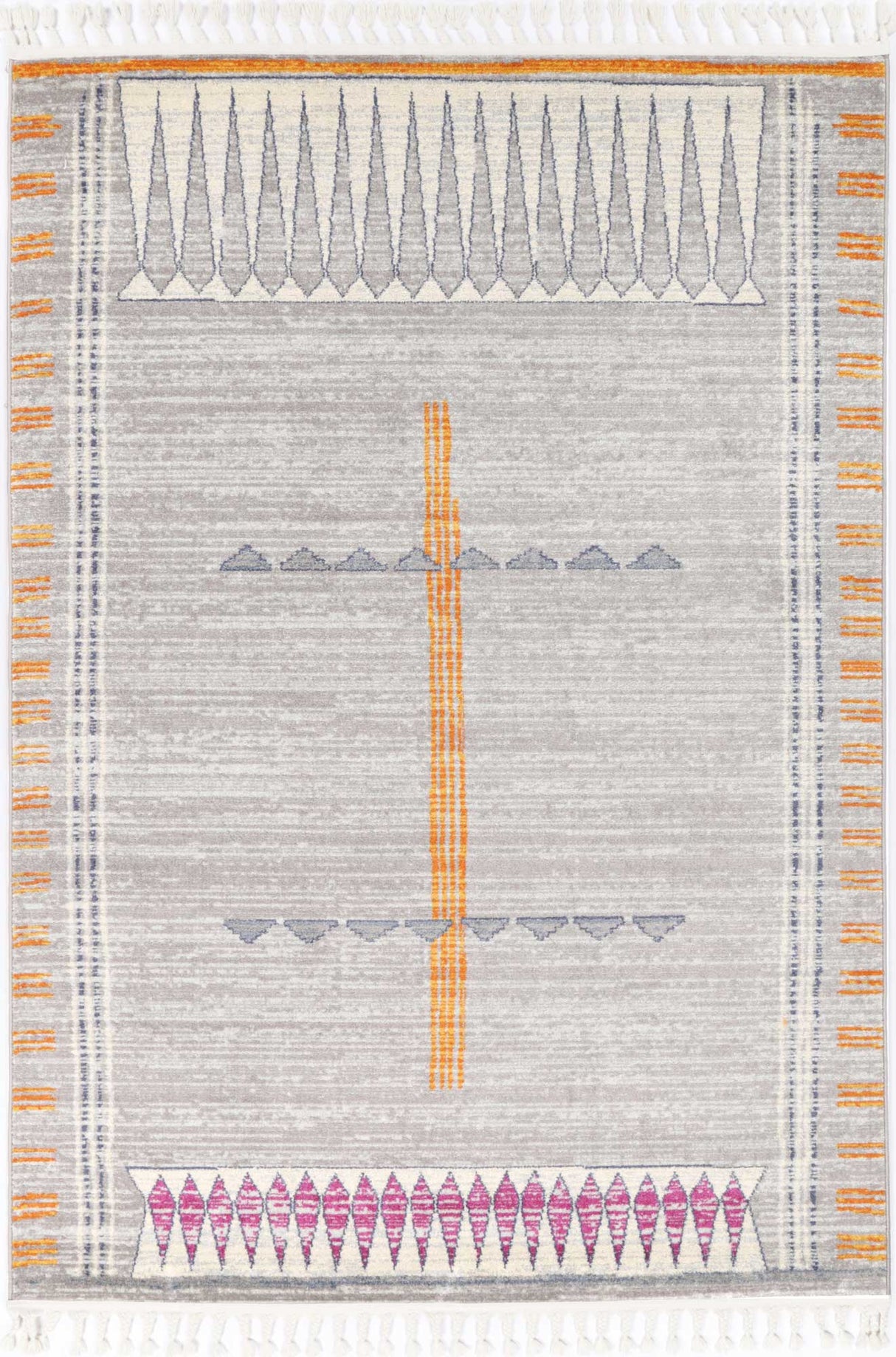 Peru Tumbes Grey Contemporary Rug