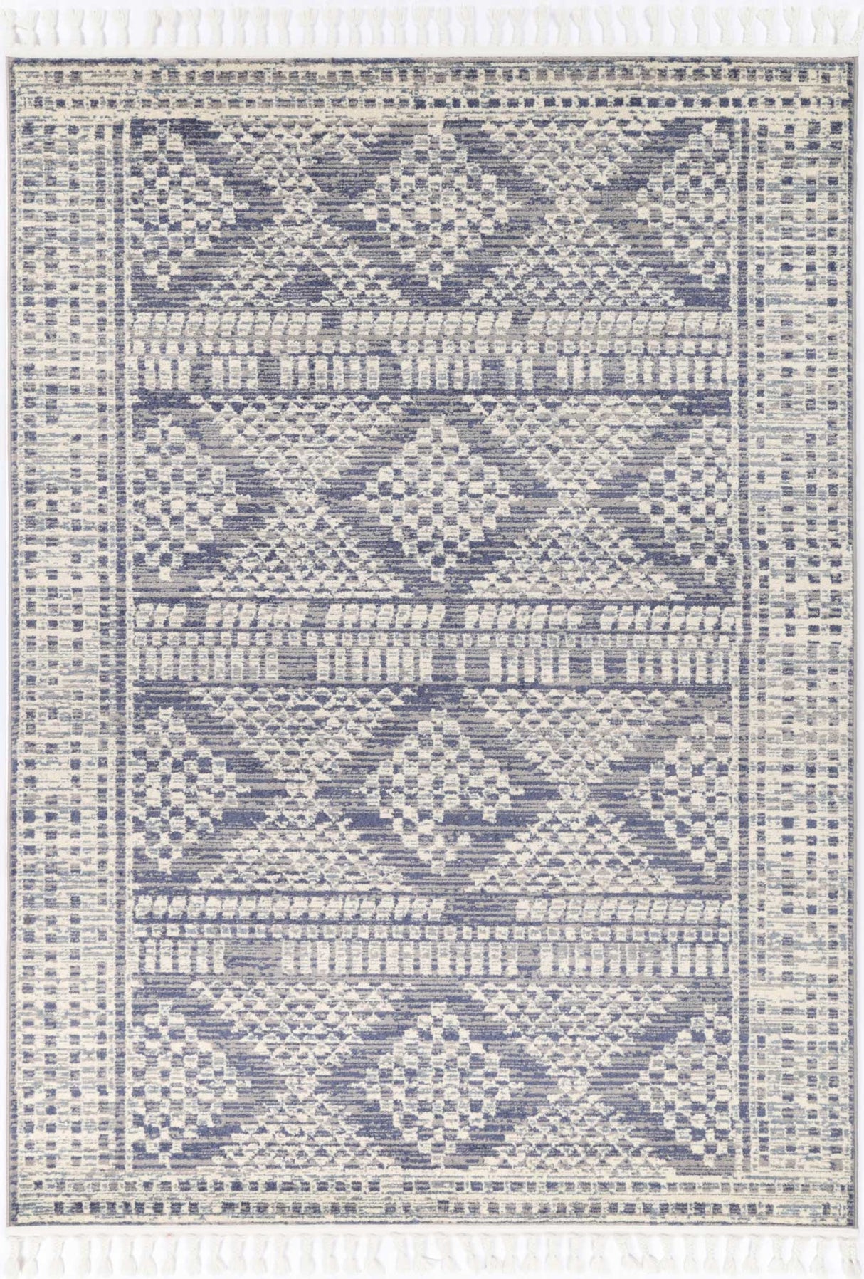 Peru Jauja Blue Contemporary Rug