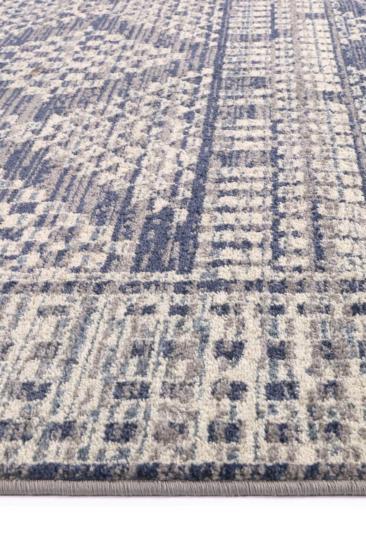 Peru Jauja Blue Contemporary Rug