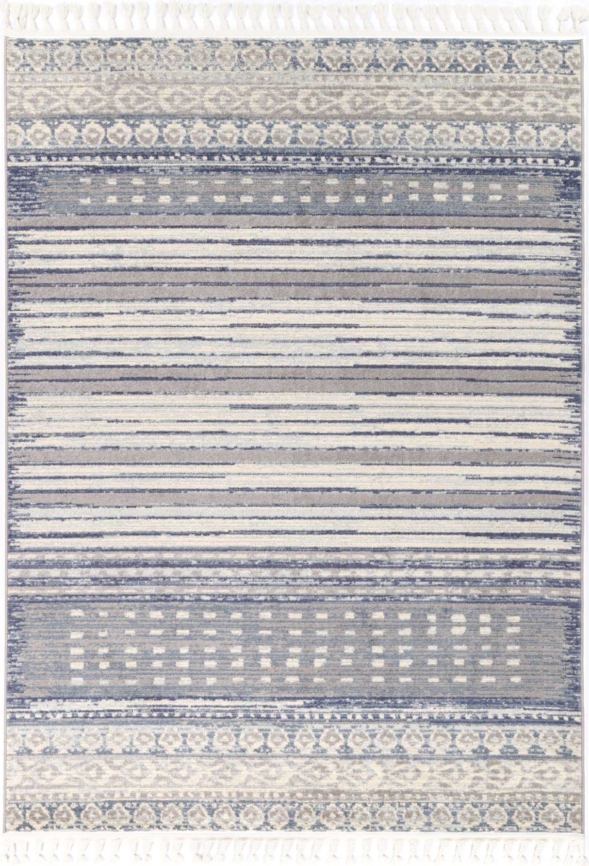 Peru Cajamarca Blue Contemporary Rug