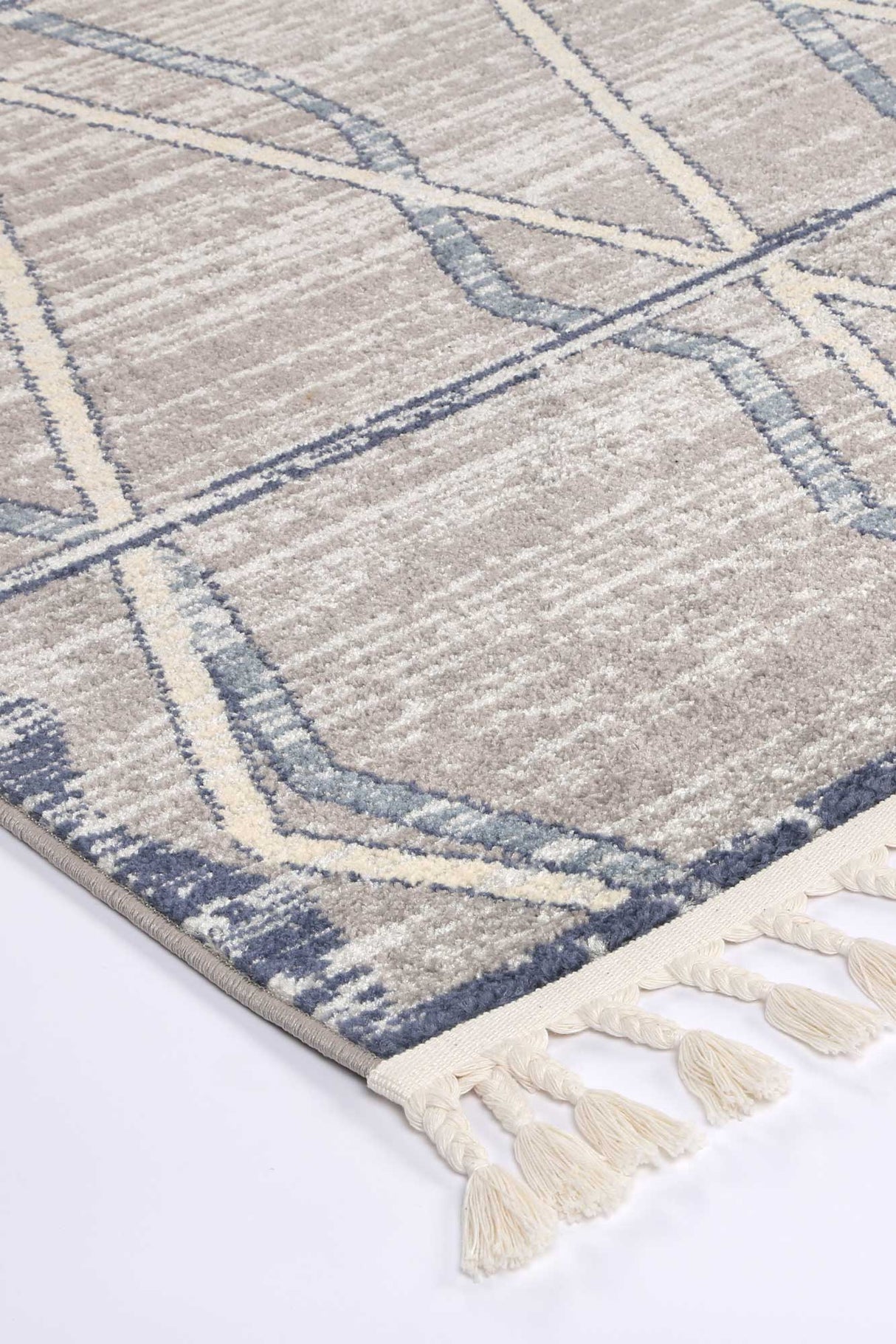 Peru Tupzia Blue & Grey Contemporary Rug