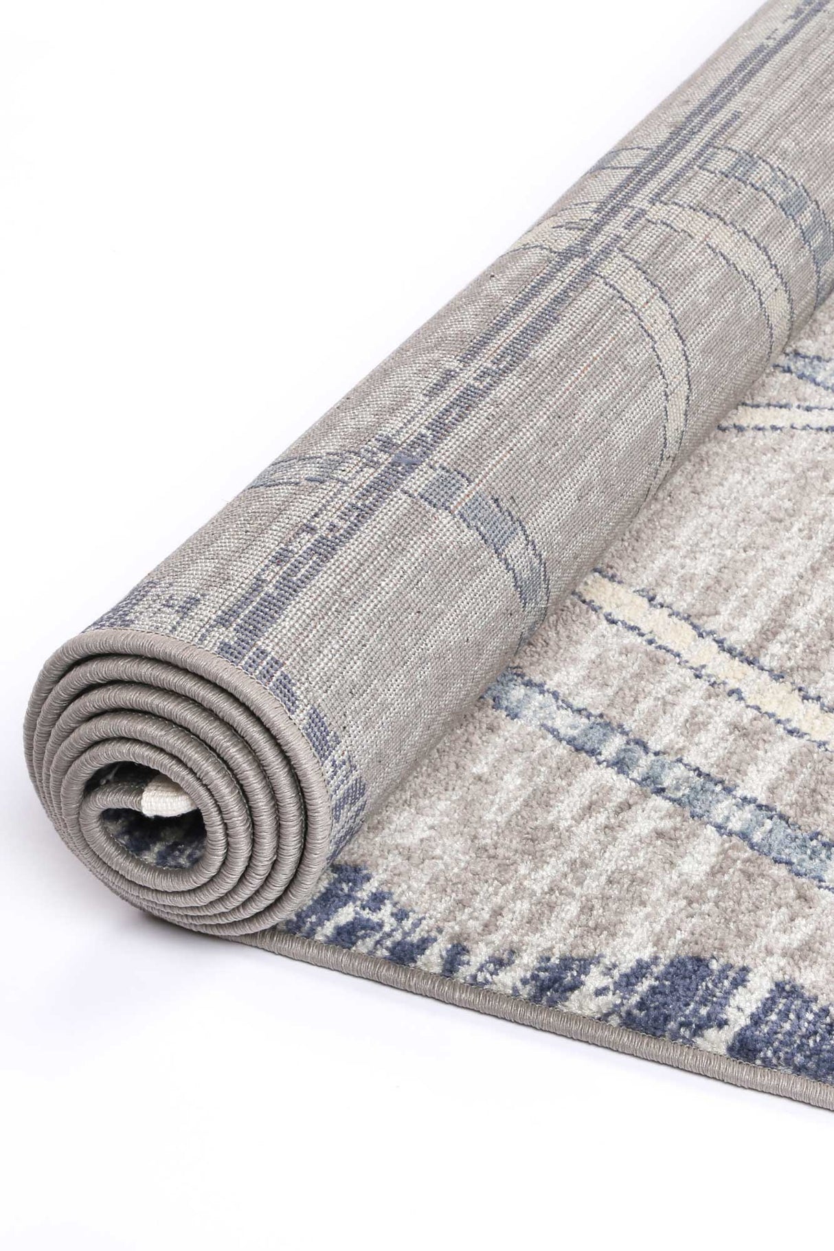 Peru Tupzia Blue & Grey Contemporary Rug