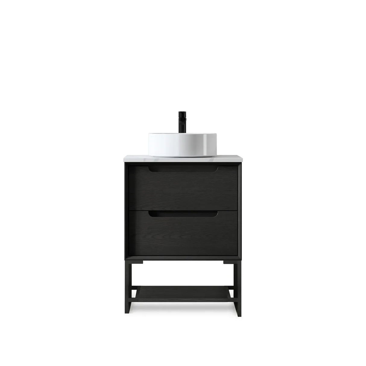 KAKADU Wall Hung Vanity 600mm Black Oak