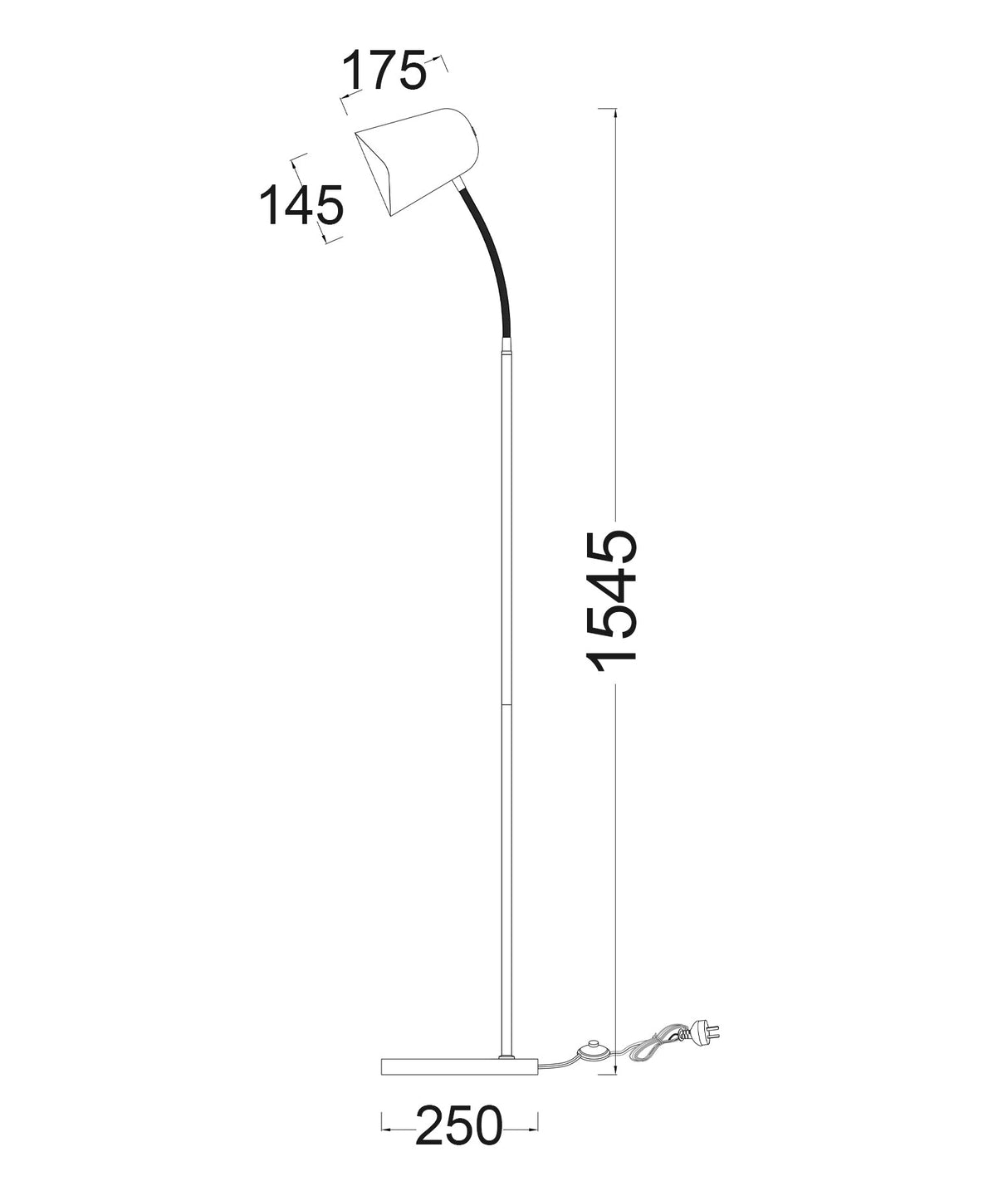 PASTEL: Scandinavian Iron Slim Floor Lamps