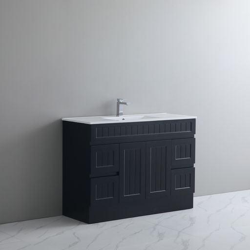 ACACIA SHAKER PVC Floor Vanity 1200mm (Single Bowl)
