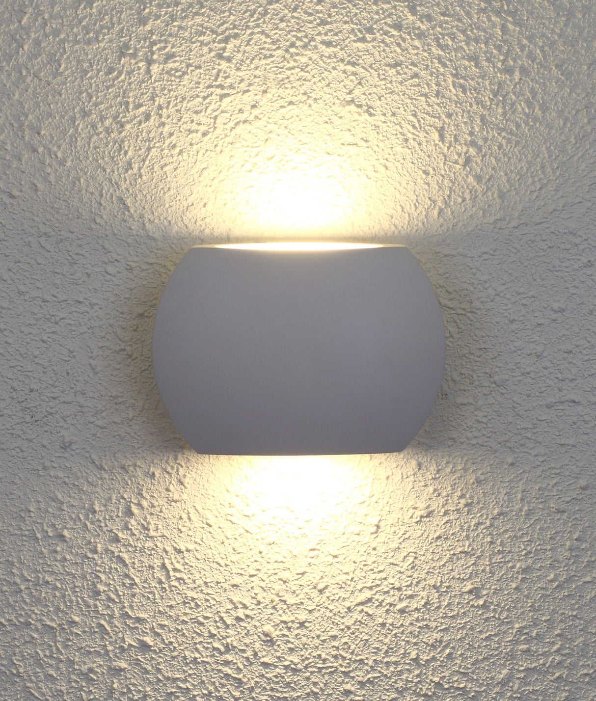 REMO: Surface Mounted LED Exterior Curved Up/Down Wall Lights IP54