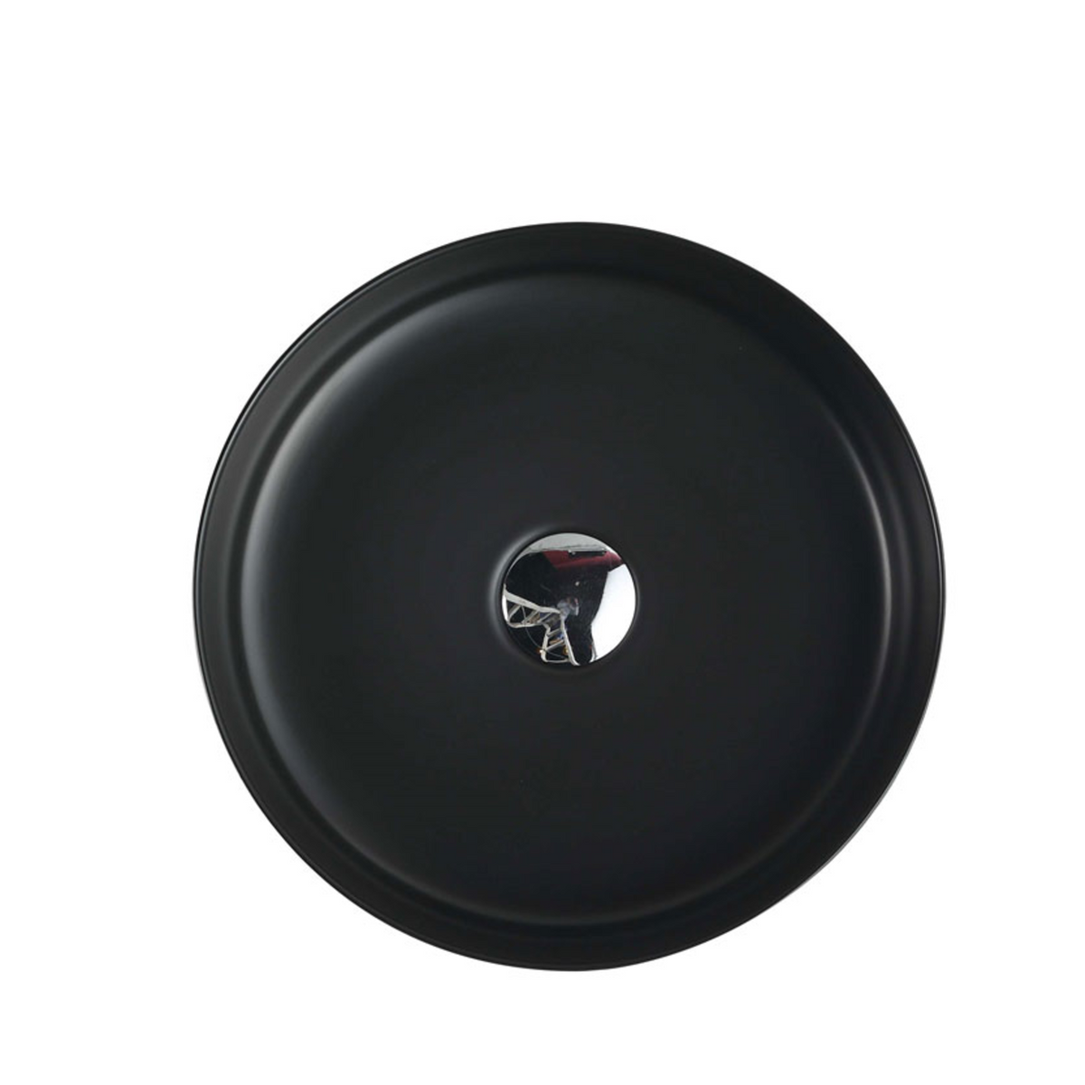 SASSO Round Counter Top Basin Touchline Black 350mm