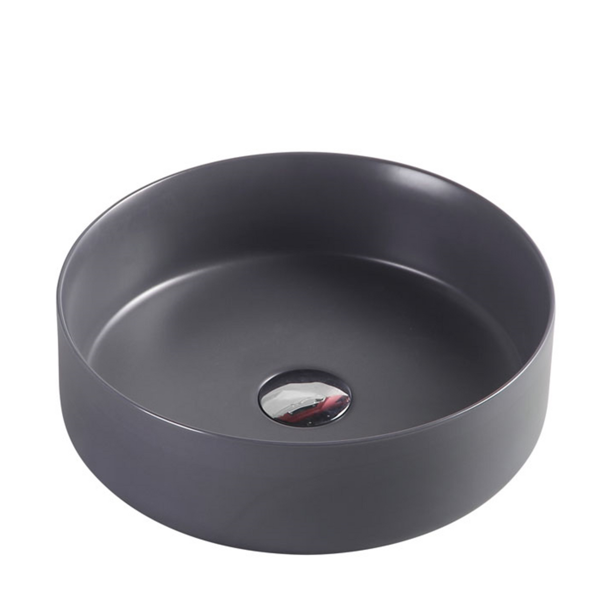 SASSO Round Counter Top Basin Nero Grey 350mm