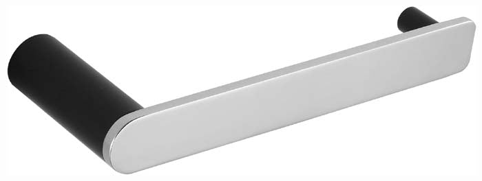 Sleek Toilet Roll Holder (Black / Chrome)