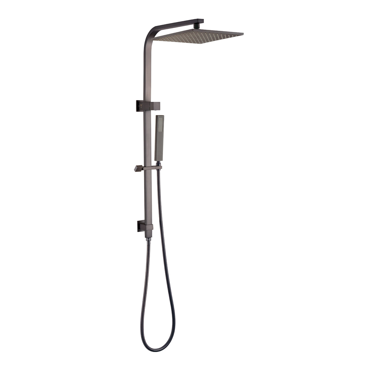 Esperia 250mm Square Shower Station - Brushed Gun Metal