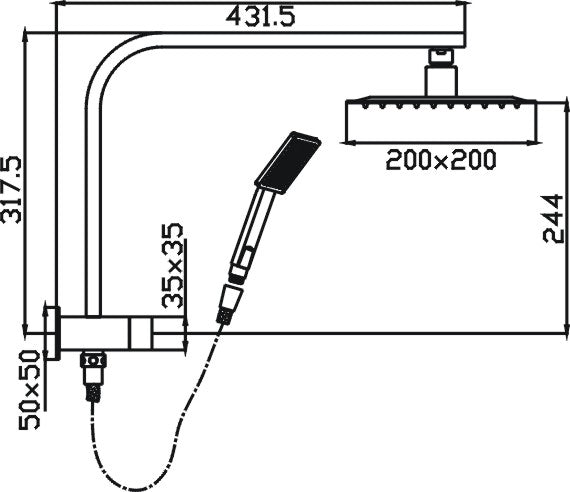 Eric Shower System (Chrome)