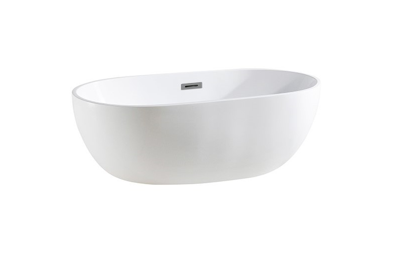 Olivia Freestanding Bathtub with Overflow/Non-Overflow (Gloss white) (1300/1400/1500/1700mm)