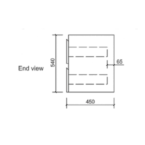ELISA Wall Hung Vanity White (All Size)