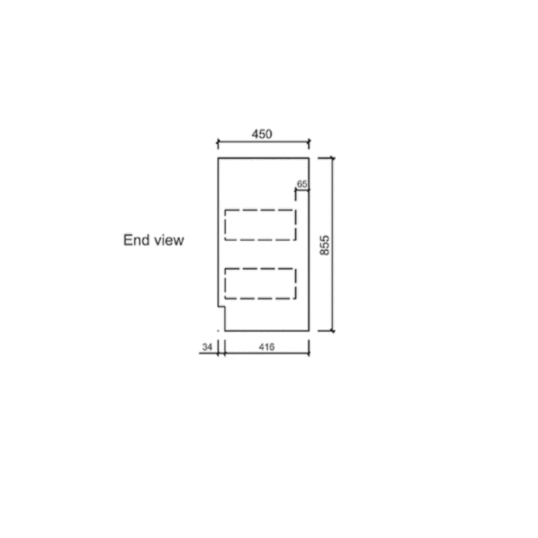 LEONA Freestanding Vanity Gloss White (All Sizes)