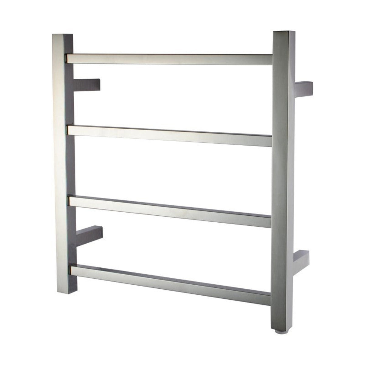 Square Electric Heated Towel Rack 4 Bars - Chrome