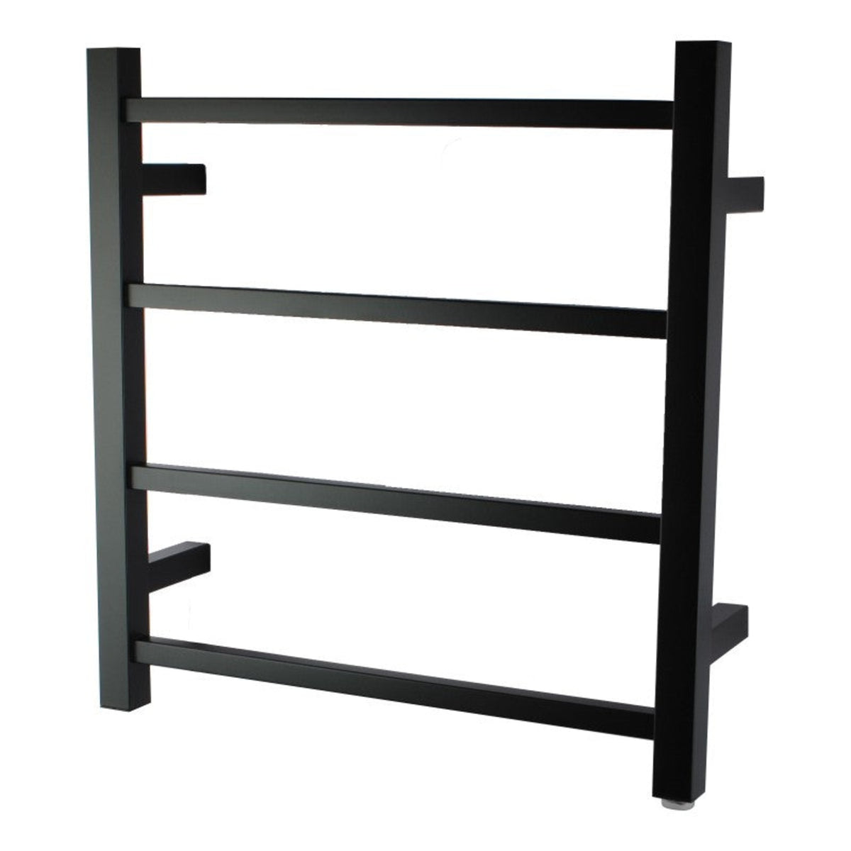 Square Electric Heated Towel Rack 4 Bars - Matte Black