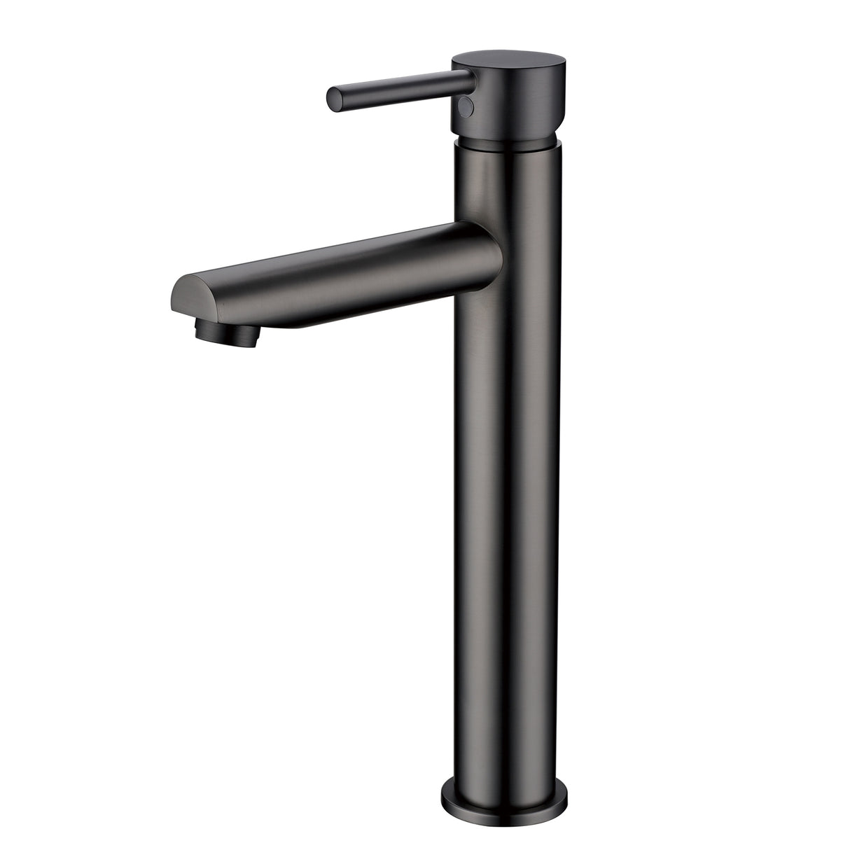 Pentro Round Tall Basin Mixer - Brushed Gun Metal