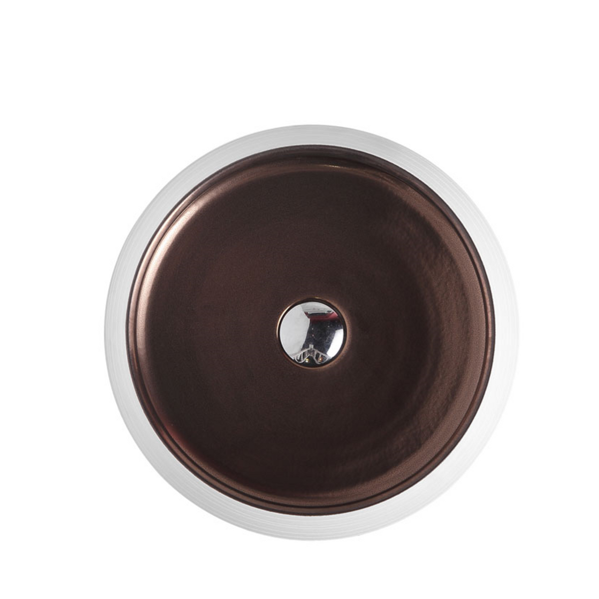 TRIER Round Counter Top Basin Art White 410mm
