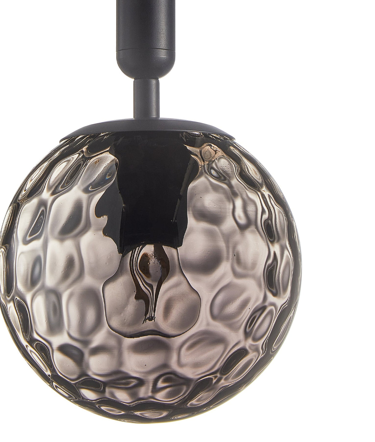 TRATTINO: Interior Bronze Amber /Black Smoke Spherical Glass Pendant Lights