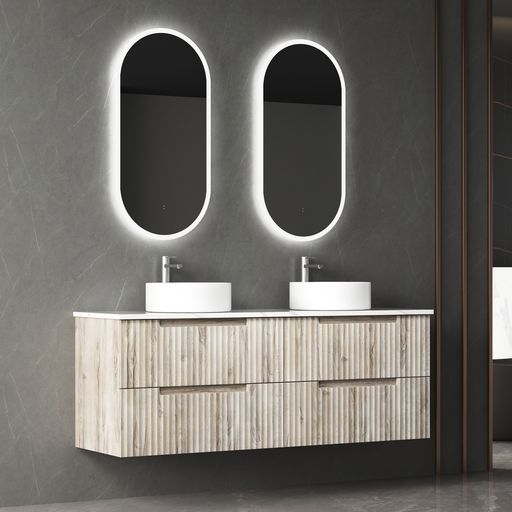TUSCANA Wall Hung Vanity Oak (All Sizes)