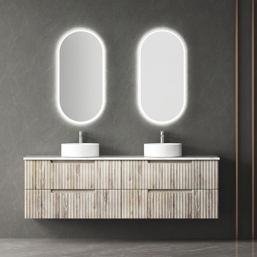 TUSCANA Wall Hung Vanity Oak (All Sizes)