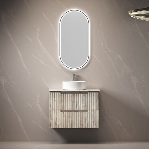 TUSCANA Wall Hung Vanity Oak (All Sizes)