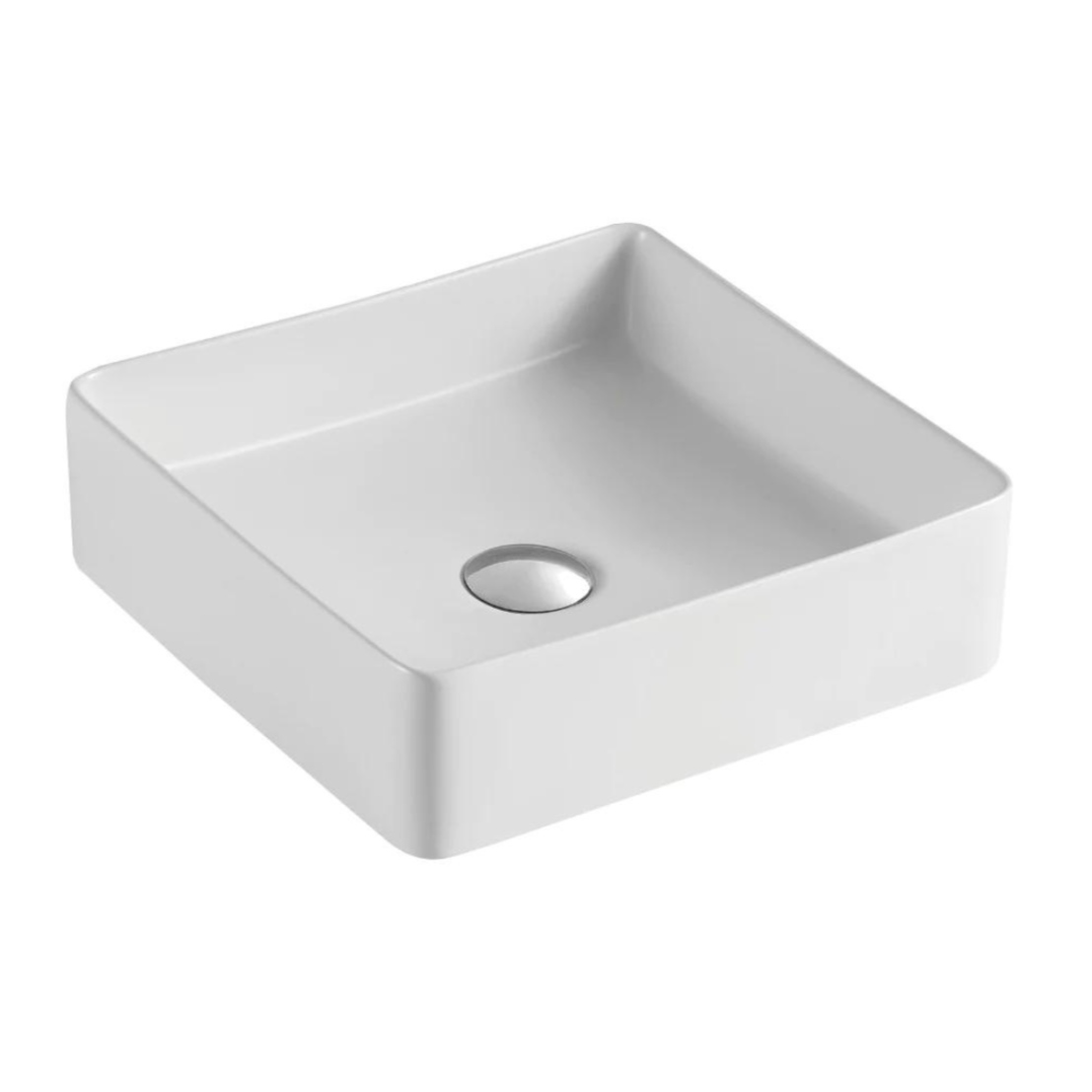 POSEIDON Matte White Ceramic Basin (Square: 360x130mm)